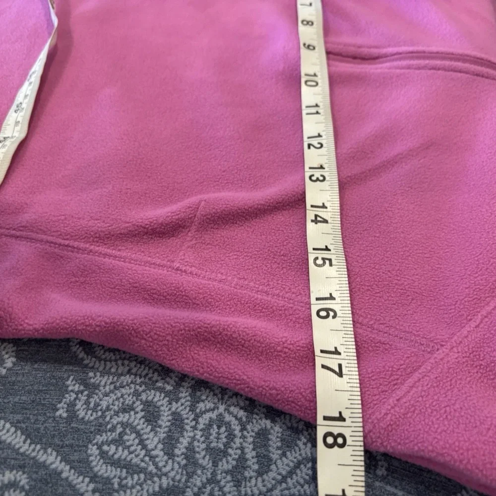 New Columbia Pink Quarter Zip Fleece Pullover Soft Warm Lightweight Size Small - Picture 9 of 10